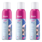 Kit Shampoo A Seco Belliz Sem Perfume Ricca Refresh Me C/3
