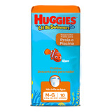 Fraldas Huggies Little Swimmers Praia & Piscina G Por 10 Unidades