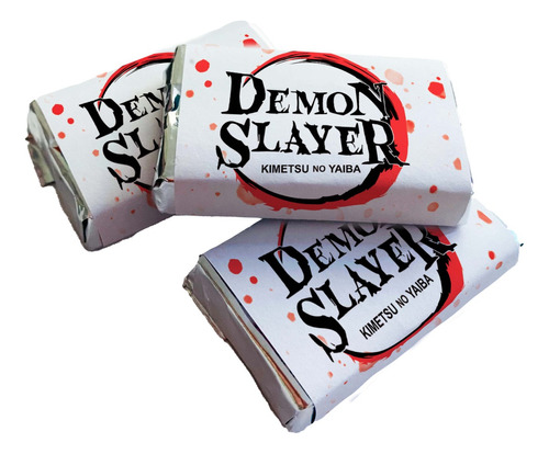 Chocolates Personalizados Demon Slayer Cumpleaños