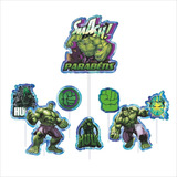 Topo - Topper - Decoração De Bolo E V A -  Festa Hulk