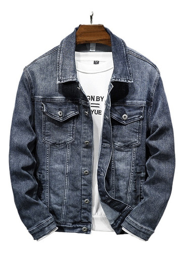 Stretch Slim Jacket Denim Top Ropa De Hombre