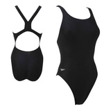 Traje De Baño Speedo Solid Lycra Black 819001001 Junior Niña