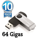 Pen Drive 64gb Twist Multilaser Preto Usb 2.0 E 3.0 10mb/s