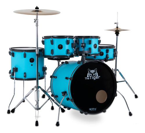 Bateria Odery The Tiger Tg 200 Hw Msgr Matte Sky C/banco E P Cor Azul-celeste