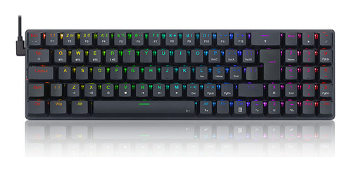 Teclado Ashe Pro Rgb Switch Brown Redragon K626p-kbs-b Preto Idioma Português