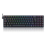 Teclado Ashe Pro Rgb Switch Brown Redragon K626p-kbs-b Preto Idioma Português