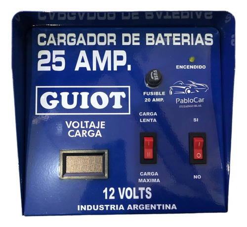 Cargador De Batería 6v 12v Auto Camioneta 25a Nacional