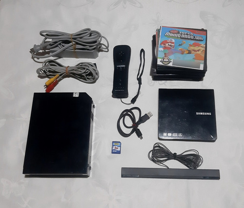 Consola Nintendo Wii + Lector De Disco Externo Usada