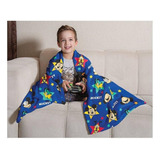 Manta Lepper Fleece De Sofá Cor Azul Com Design Mickey Mouse De 1.5m X 1.25m