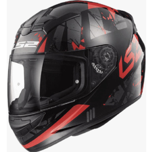 Casco Moto Integral Ls2 352 Rookie Dyno Rojo En Devotobikes