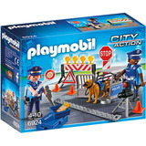 Playmobil City Action Control De Policia Perro 6924 Original
