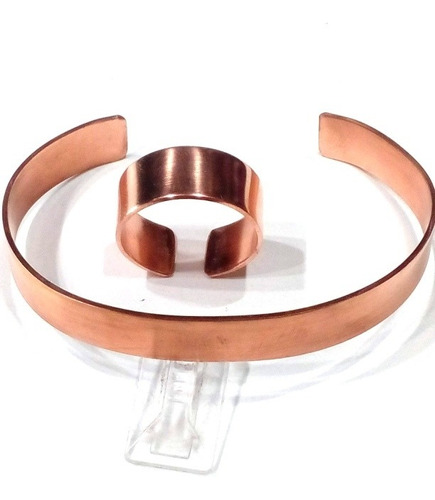 Pulsera Y Anillo De Cobre Puro