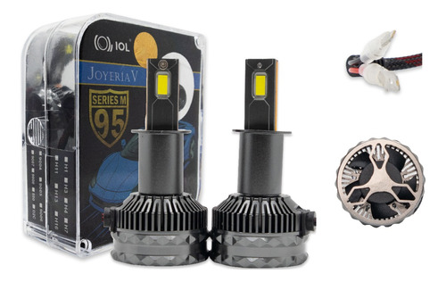 Kit 2 Foco Led H3 Hid Csp Led Nitrogeno Cambus 85 W Luz Fija