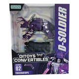 Juego Convertibles D-soldier Dinos/transformers Niño Ditoys