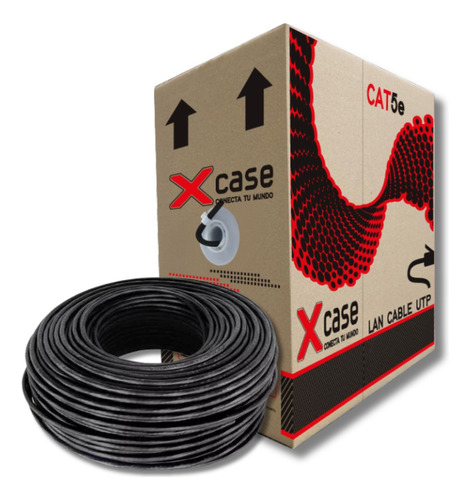 Cable Utp 150mts Xcase Cat 5e Doble Forro Para Uso Exterior