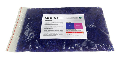 Sílica Gel Azul - 1 Kg - Para Piscinas