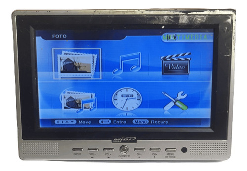 Tv Analog Monitor Lcd Tft 7 Polegadas Midi Modelo Md-7552sd