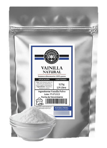 Vainilla En Polvo X125gr Natural - g a $247