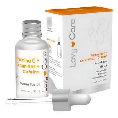 Sérum Vitamina C Lovy Care Reafirmante y Antiedad con Ceramidas y Cafeína para Iluminar la Piel, Mejorar la Firmeza y Reducir Signos de la Edad Lovycare | Meses sin interés