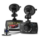 Camara Auto Testigo Mini Full Hd Doble Lente Vision Nocturna Video Filmadora Deportiva Color Negro