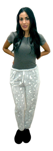 Pantalon Pijama Mujer Polar Soft Peluche Suavecito Invierno