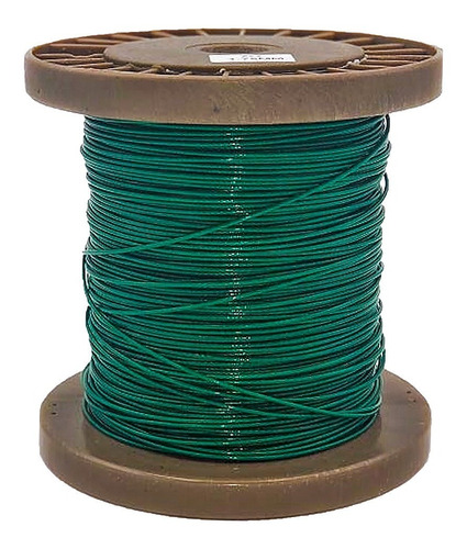 Cable 1.75 Mm X 100 Mts Acero Inox 7 X 7 Forro Vinil Verde