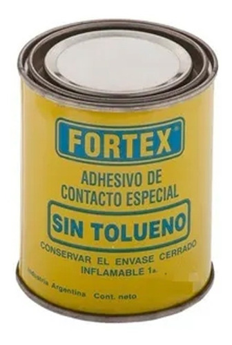 Cemento Adhesivo Contacto Sin Tolueno Fortex 1 Lt 