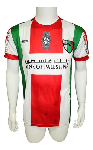Camiseta Palestino 2018 Local Tricolor Original Training