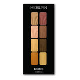 Heburn Maquillaje Profesional Paleta Sombras Calidas Ojos 