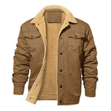 Chaqueta Gruesa Para Hombre, Forrada Con Forro Polar Cálido,