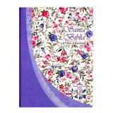 Biblia Chica Rvr1960 Vinil Violeta Con Flores, Con Envío