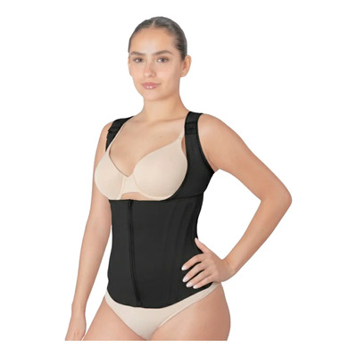 Newlook Faja Chaleco Corrector De Postura Moldeadora Color Negro Talla Xxl