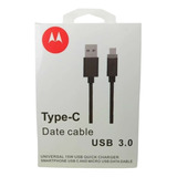 Cable Tipo C Motorola Carga Rápida 3.0 Moto G7 / Power /plus