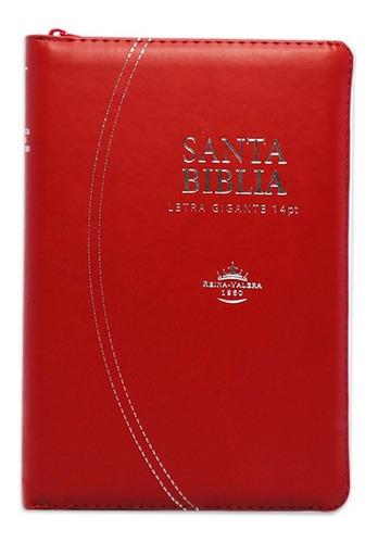 Santa Biblia Rvr1960 Tamaño Manual Letra Gigante/ Rojo