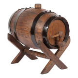 Barril Madera Dispensador De Whisky Y Licores 