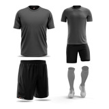 Kit Camiseta +shorts Treino Secagem Rápida Malha Confortável