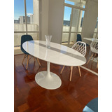 Mesa Jantar Tulipa Saarinen Oval De 200x100 Cm Laqueada