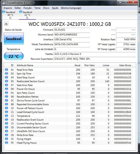 Hd Western Digital  Wd10spzx 1tb Azul