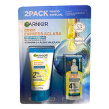 Pack Skin Active Garnier Limpiador Y Sérum Aclara Express
