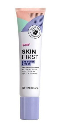 Crema Gel Contorno De Ojos Eye Detox Skin First Cyzone 15g