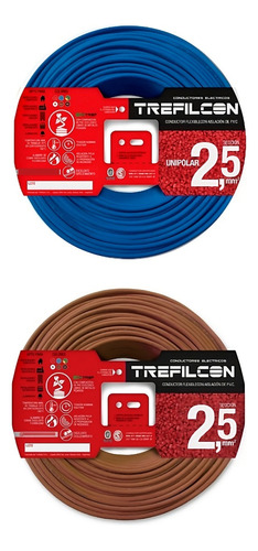 Cable 2 5mm Unipolar Trefilcon Pack 2 Rollos X 30 M Cobre