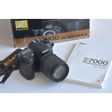  Nikon D7000, Otimo Estado, Lente 18-105mm, Carregador E Bat
