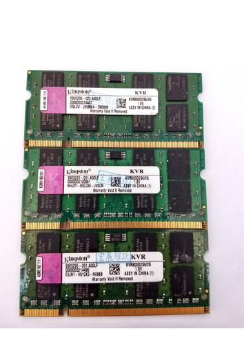 Memoria Ram Kingston 2gb 2rx8 Pc2-6400s Usadas 