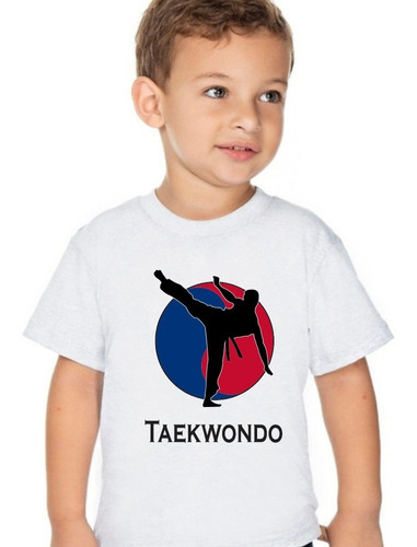 Camiseta Infantil Taekwondo Luta Combate
