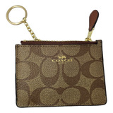 Monedero Coach Mini Skinny Id Case Diseño Monogram Coated Ca