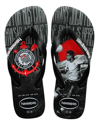 Chinelo Havaianas Do Corinthians Original Unissex Timão