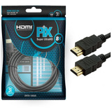 Cabo Hdmi 2.1 Super Ultra Hd 8k 3 Metros Gold -16x + Full Hd