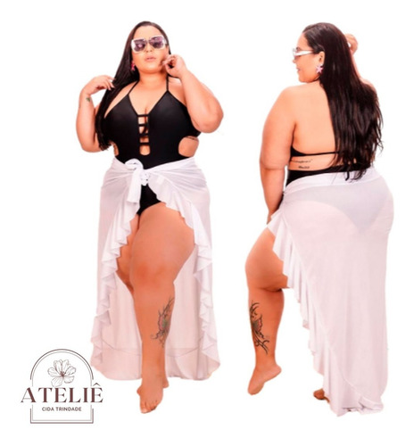 Saida De Praia Plus Size Pareo Menor Preço Varias Cores