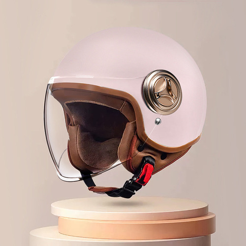 Casco De Motocicleta Half-helmet Para Hombres Y Mujeres 2024