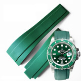 Extensible Verde 20mm Oysterflex Para Rolex Envio Inmediato